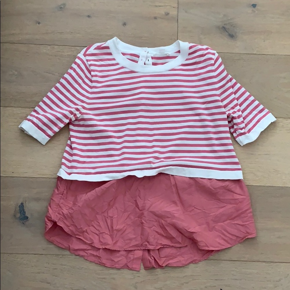 COS cotton/silk short sleeved blouse